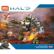 Mega Construx Mattel Halo Kinsano Cyclops Raid GCM43 Construction Set manual cover