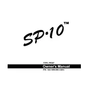 Fender SP-10 023-3000-000 Amplifier manual cover