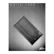 Peavey Unity 1000 Mixer manual cover