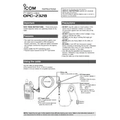 Icom OPC-2328 Cable manual cover