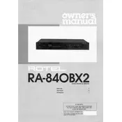 Rotel RA-840BX2 Amplifier manual cover