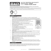 Sealey HVD24P Fan manual cover