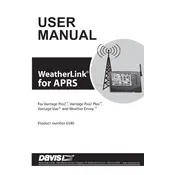 Davis WeatherLink 6540 Data Logger manual cover