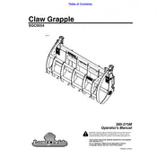 Kubota SGC0554 Grapple manual cover