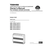 Toshiba MML-UP0071NHP-E Air Conditioner manual cover