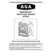 AGA Minsterley Solid Fuel Boiler Stove manual cover