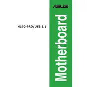 ASUS H170-PRO-USB 3.1 Motherboard manual cover