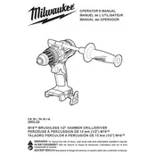 Milwaukee M18 2902-20 Drill manual cover