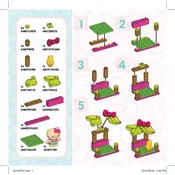 Mega Bloks Mattel Hello Kitty Hawaii Tiki CND52 Construction Set manual cover