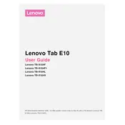 Lenovo TAB E10 TB-X104F Tablet manual cover