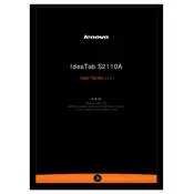 Lenovo IdeaTab S2110A Tablet manual cover