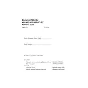 Xerox Document Centre 460 DC Printer manual cover
