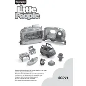 Fisher Price Mattel Little People Light-Up Learning Camper HKB79 Toy manual cover