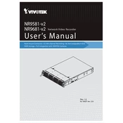 Vivotek NR9581 V2 Recorder manual cover