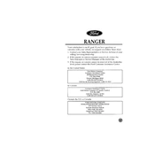 Ford Ranger 1996 manual cover