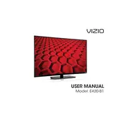 Vizio E420-B1 TV manual cover