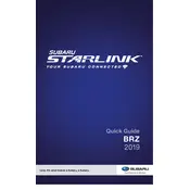 Subaru BRZ Limited Starlink 2019 manual cover