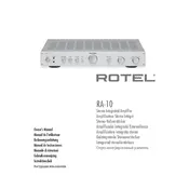 Rotel RA-10 Amplifier manual cover