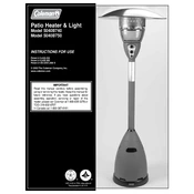 Coleman Patio Heater & Light 5040B740 manual cover