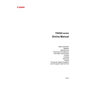 Canon TR8500 Series manual cover