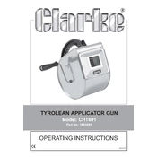 Clarke 1801691 CHT691 Tyrolean Applicator Gun manual cover