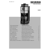 Severin KA 4811 Coffee Maker manual cover