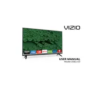 Vizio D58u-D3 TV manual cover