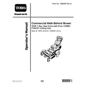 Toro Turbo Force 91-cm 30070 Mower manual cover