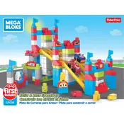 Mega Bloks Mattel Build and Race Speedway GFG26 Construction Set manual cover