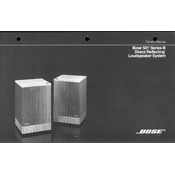 Bose 501 Series III Direct Reflecting Loudspeaker System manual cover