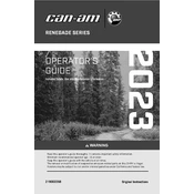 Can-Am Renegade X xc 1000R 2023 Vehicle manual cover