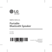 LG XG7QBK XG7QBK.DUSALLK Speaker manual cover