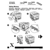 Xerox Phaser 3420 Adding Memory Printer manual cover