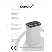 Korona 82100 Dehumidifier manual cover