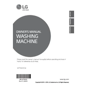 LG WT1501CW WT1501CW.ABWEPUS Washing Machine manual cover