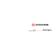 Dodge Avenger 2008 Sedan manual cover