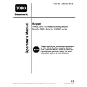 Toro Titan 79326 Bagger manual cover