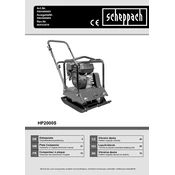 Scheppach HP2000S 5904608903 Plate Compactor manual cover