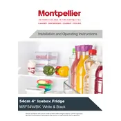 Montpellier MRF54BK Refrigerator manual cover