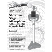 Bontempi 40 2200 Showtime Stage Microphone manual cover