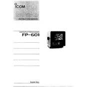 Icom FP-601 Sounder manual cover