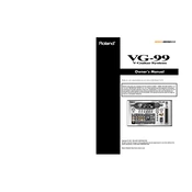 Roland VG-99 manual cover