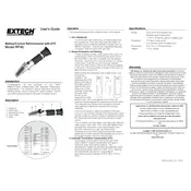 Flir Extech RF40 Refractometer manual cover