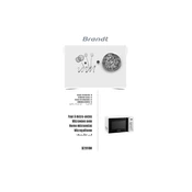 Brandt SE2018W Microwave Oven manual cover