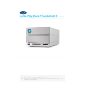 Lacie RAID 2Big Dock Thunderbolt 3 STGB8000400 Storage manual cover