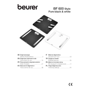 Beurer BF 600 Style Pure Black Scale manual cover