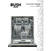 Bush DW12LSINTE1 9343751 Dishwasher manual cover