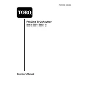 Toro 10-inch 53020 Brushcutter manual cover