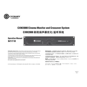 Crown CXM 2000 Crossover manual cover