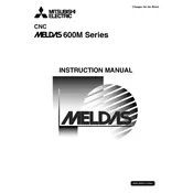 Mitsubishi M600M Numerical Control manual cover